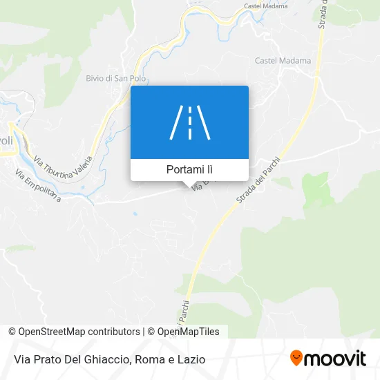 Mappa Via Prato Del Ghiaccio