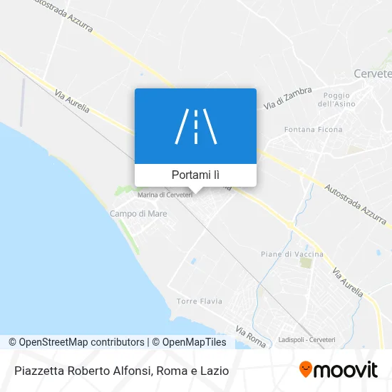 Mappa Piazzetta Roberto Alfonsi