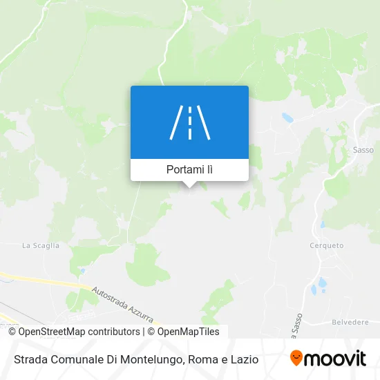 Mappa Strada Comunale Di Montelungo