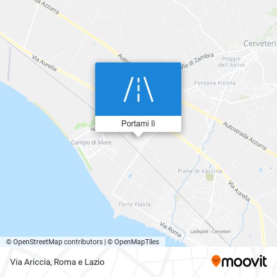 Mappa Via Ariccia