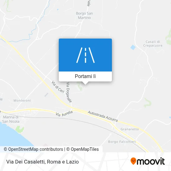 Mappa Via Dei Casaletti