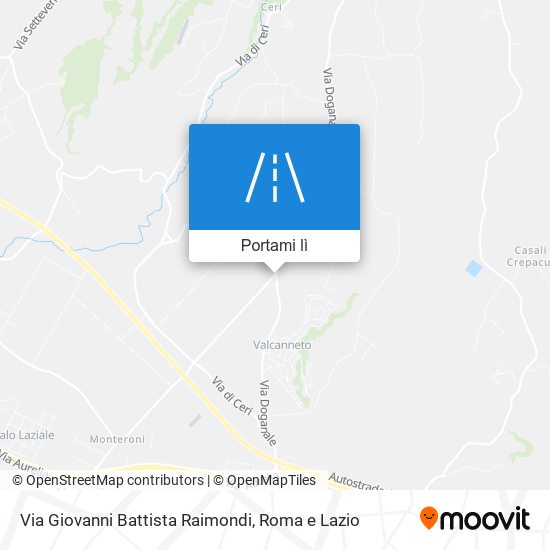 Mappa Via Giovanni Battista Raimondi