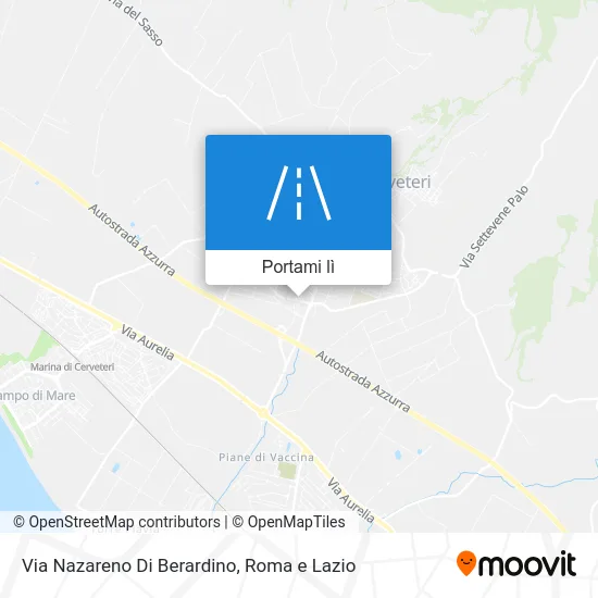 Mappa Via Nazareno Di Berardino
