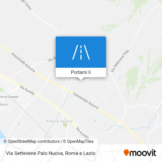 Mappa Via Settevene Palo Nuova
