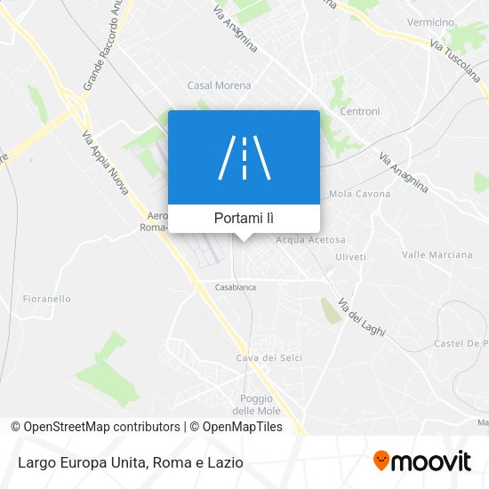 Mappa Largo Europa Unita