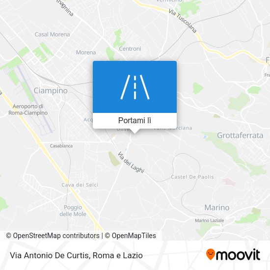 Mappa Via Antonio De Curtis