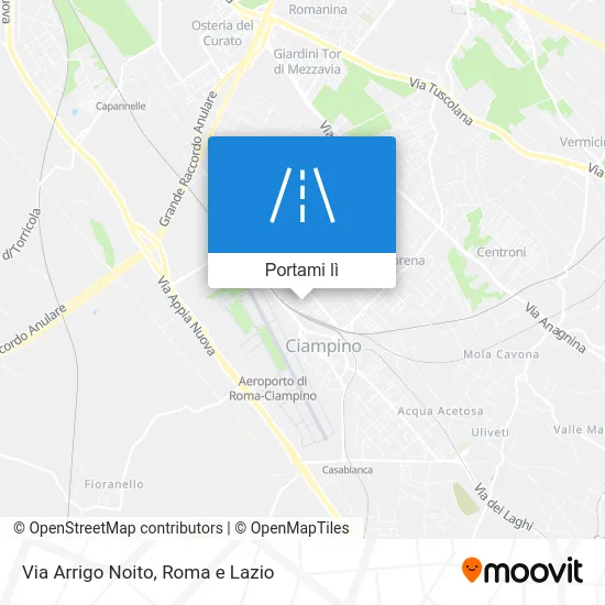 Mappa Via Arrigo Noito