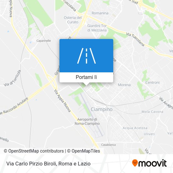 Mappa Via Carlo Pirzio Biroli