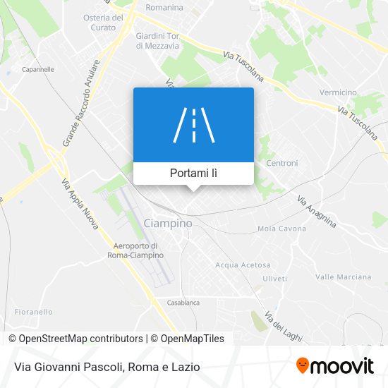 Mappa Via Giovanni Pascoli