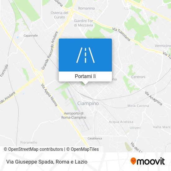 Mappa Via Giuseppe Spada