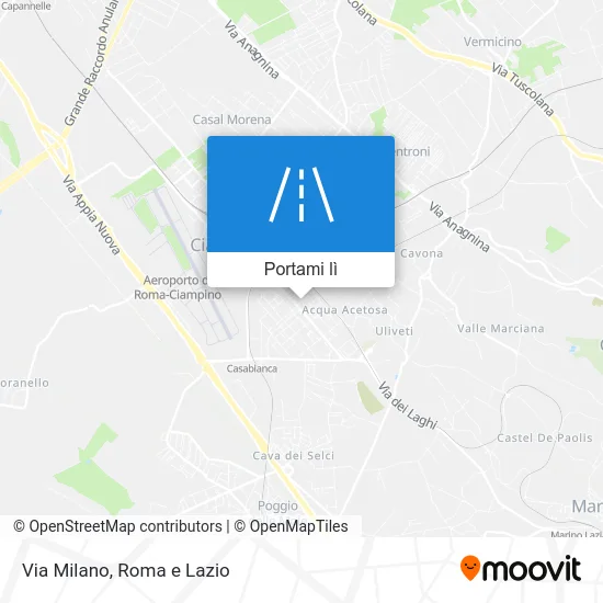 Mappa Via Milano