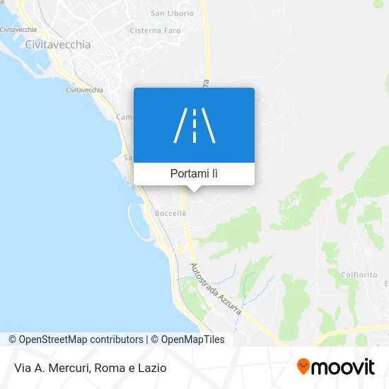 Mappa Via A. Mercuri