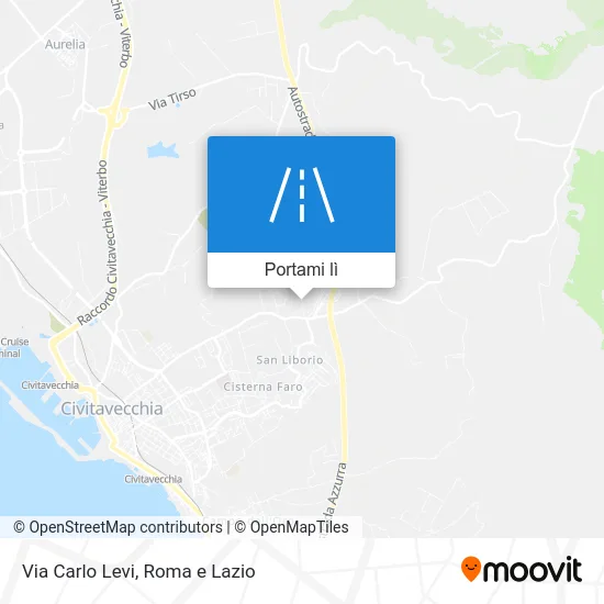Mappa Via Carlo Levi