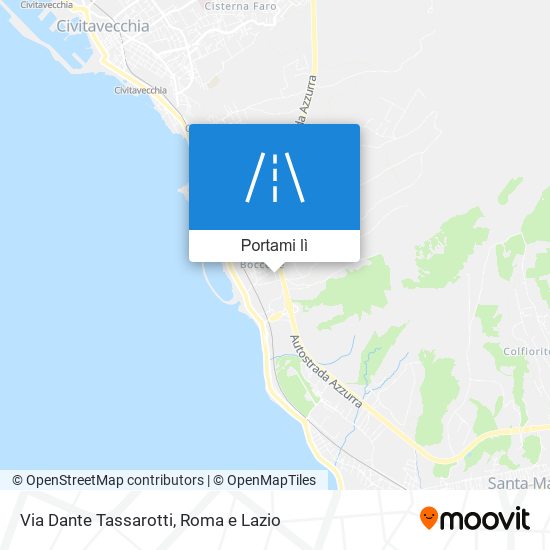 Mappa Via Dante Tassarotti