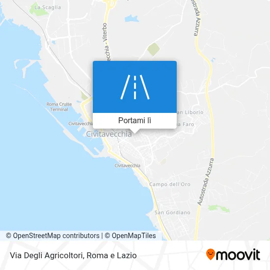 Mappa Via Degli Agricoltori