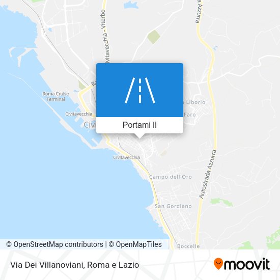Mappa Via Dei Villanoviani