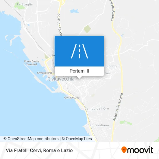 Mappa Via Fratelli Cervi