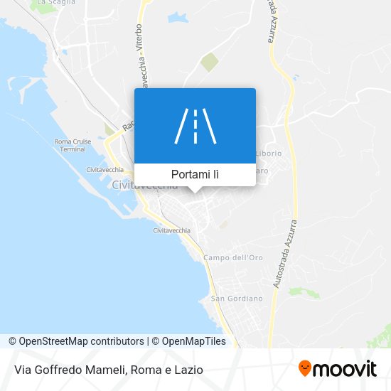 Mappa Via Goffredo Mameli