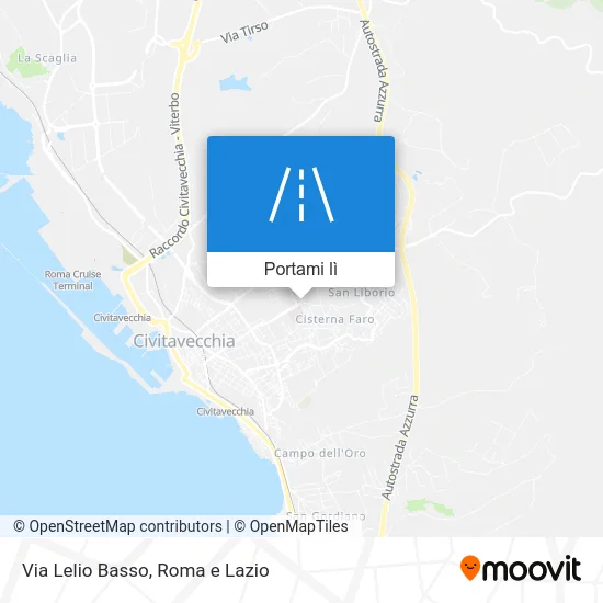 Mappa Via Lelio Basso