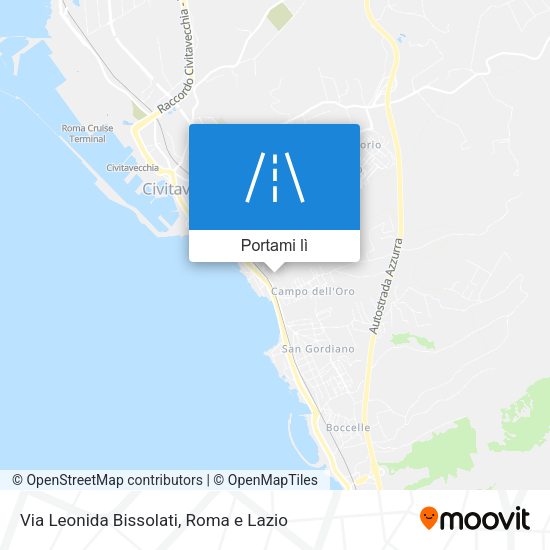 Mappa Via Leonida Bissolati