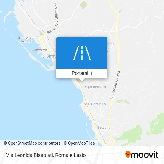 Mappa Via Leonida Bissolati