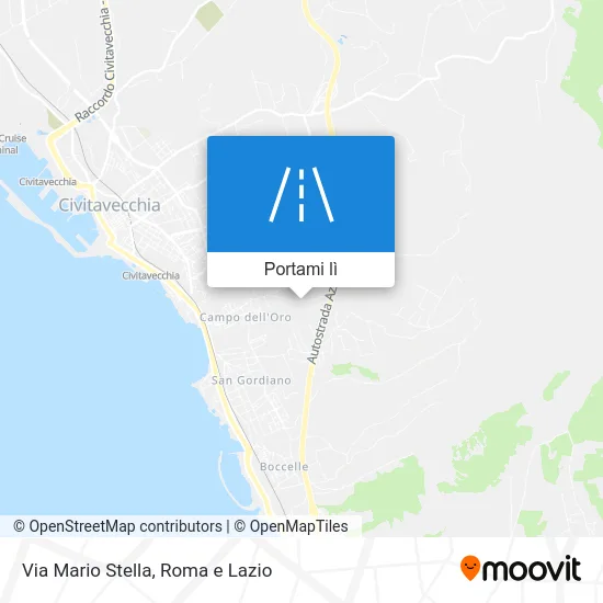 Mappa Via Mario Stella