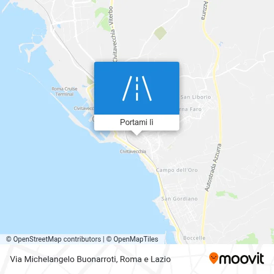 Mappa Via Michelangelo Buonarroti