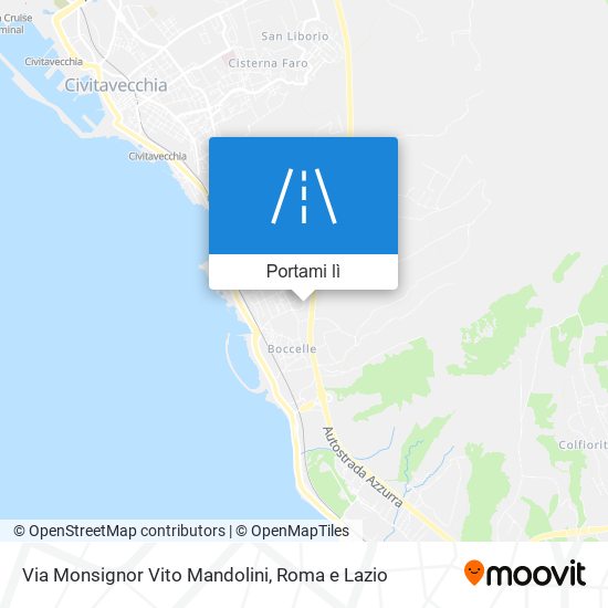 Mappa Via Monsignor Vito Mandolini