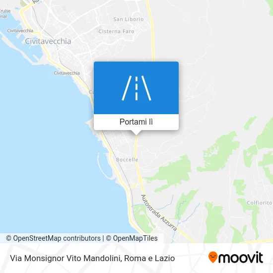 Mappa Via Monsignor Vito Mandolini