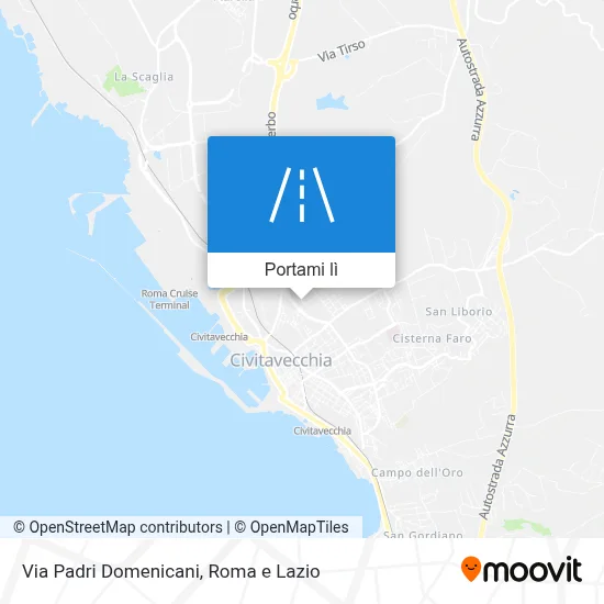 Mappa Via Padri Domenicani