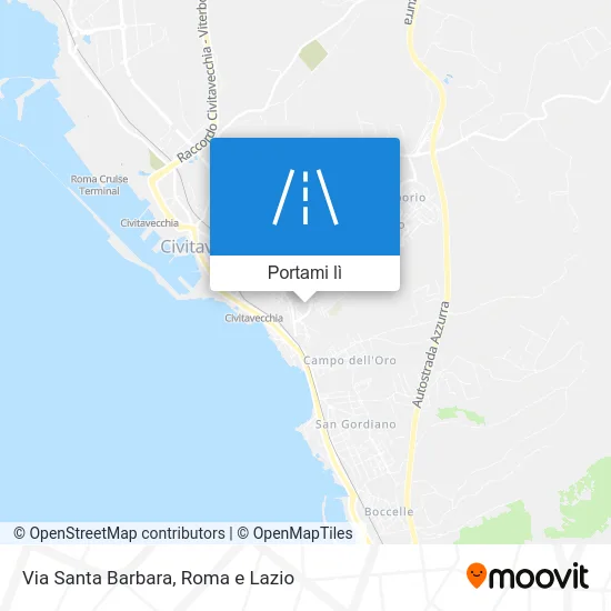 Mappa Via Santa Barbara