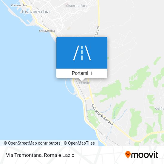 Mappa Via Tramontana