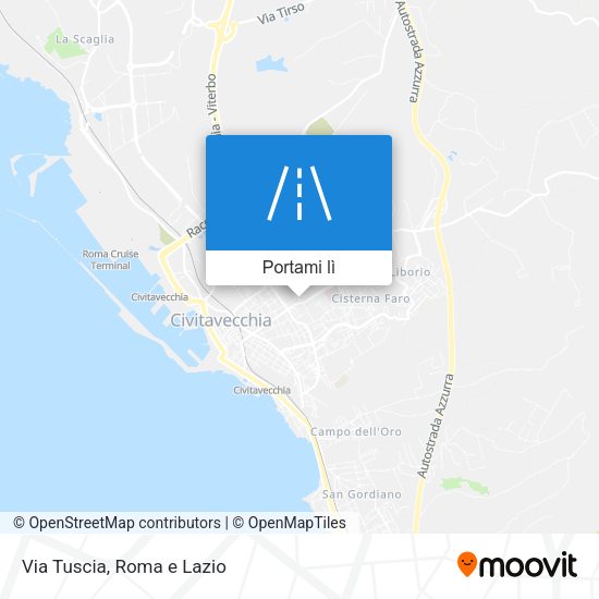 Mappa Via Tuscia