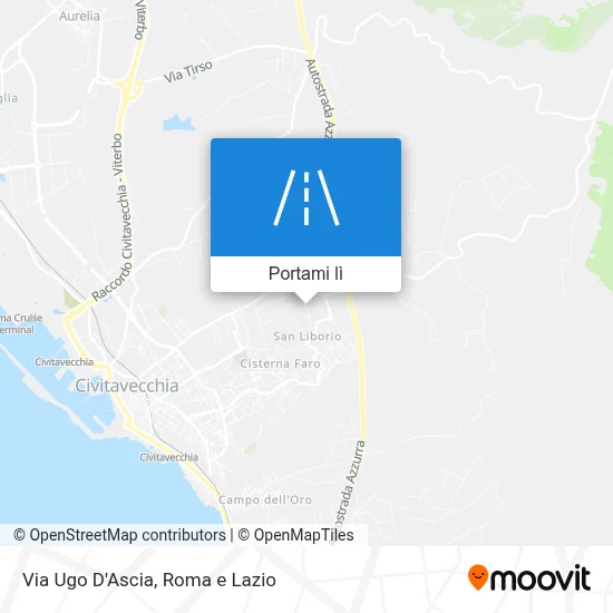 Mappa Via Ugo D'Ascia