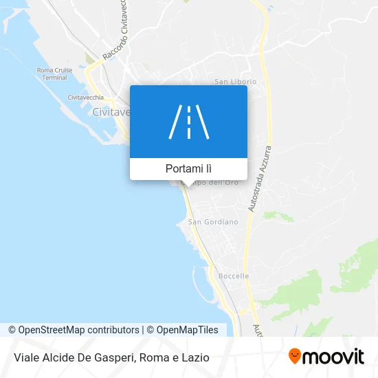 Mappa Viale Alcide De Gasperi