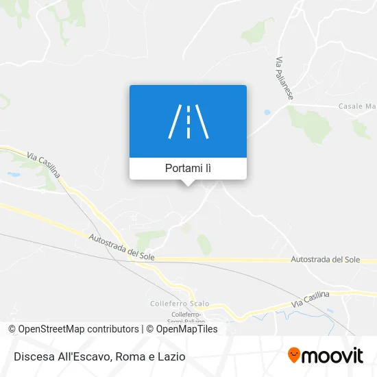 Mappa Discesa All'Escavo