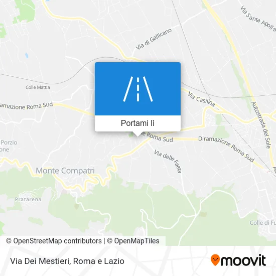 Mappa Via Dei Mestieri