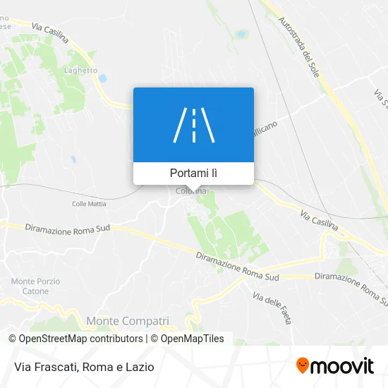 Mappa Via Frascati