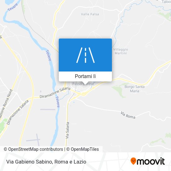 Mappa Via Gabieno Sabino