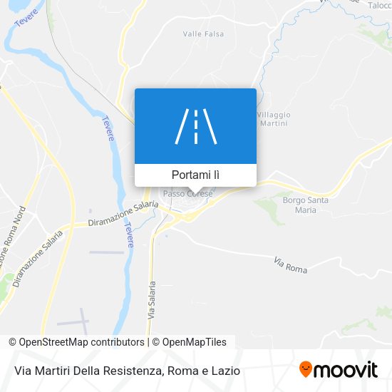 Mappa Via Martiri Della Resistenza