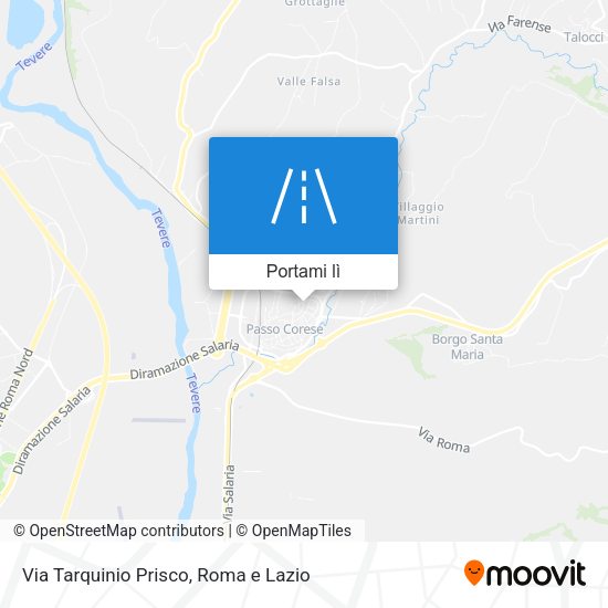 Mappa Via Tarquinio Prisco
