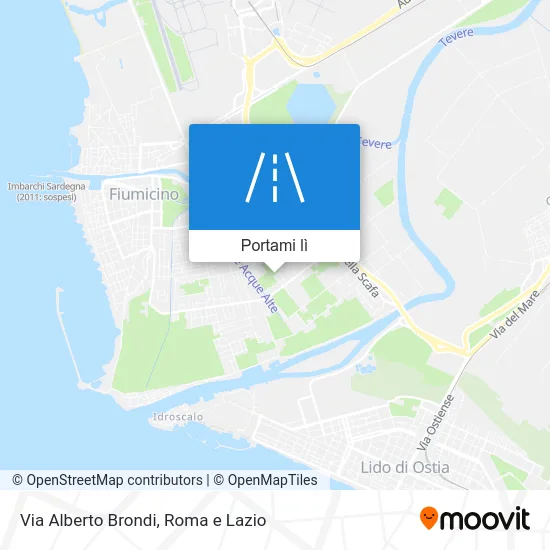 Mappa Via Alberto Brondi
