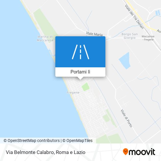 Mappa Via Belmonte Calabro