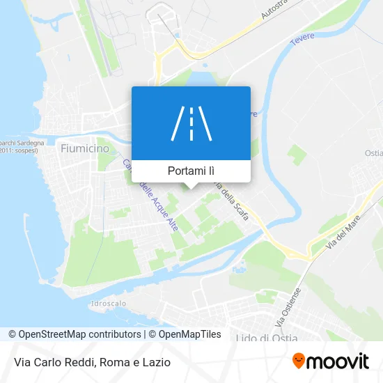 Mappa Via Carlo Reddi
