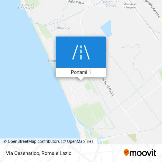 Mappa Via Cesenatico