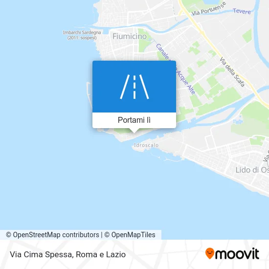 Mappa Via Cima Spessa