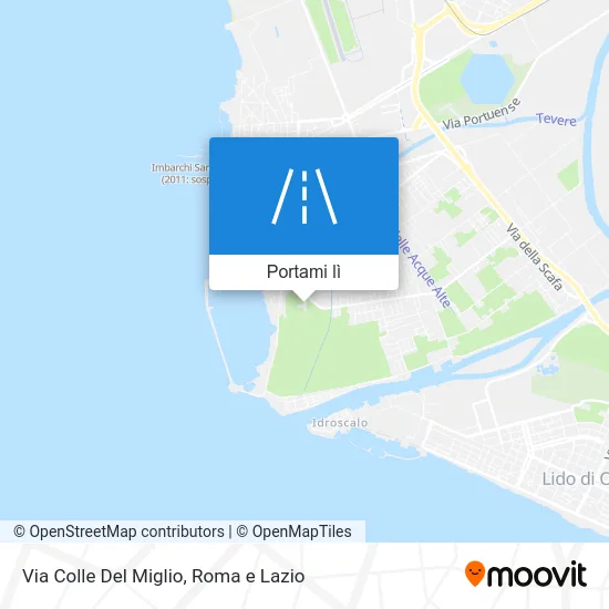 Mappa Via Colle Del Miglio