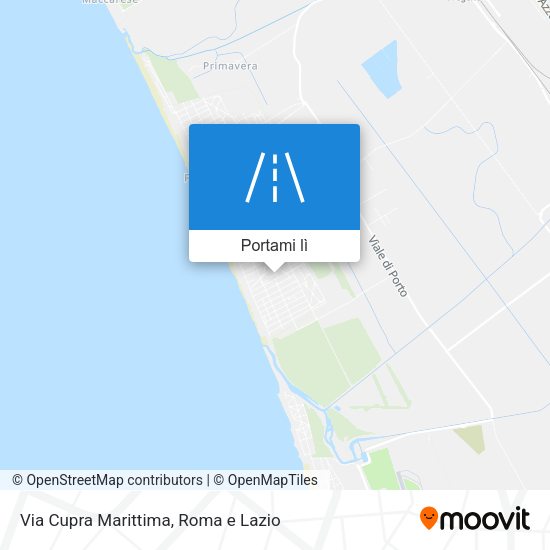Mappa Via Cupra Marittima