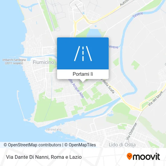 Mappa Via Dante Di Nanni