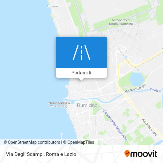 Mappa Via Degli Scampi